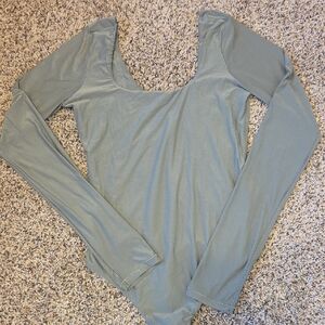 Long Sleeve Olive Green Body Suit